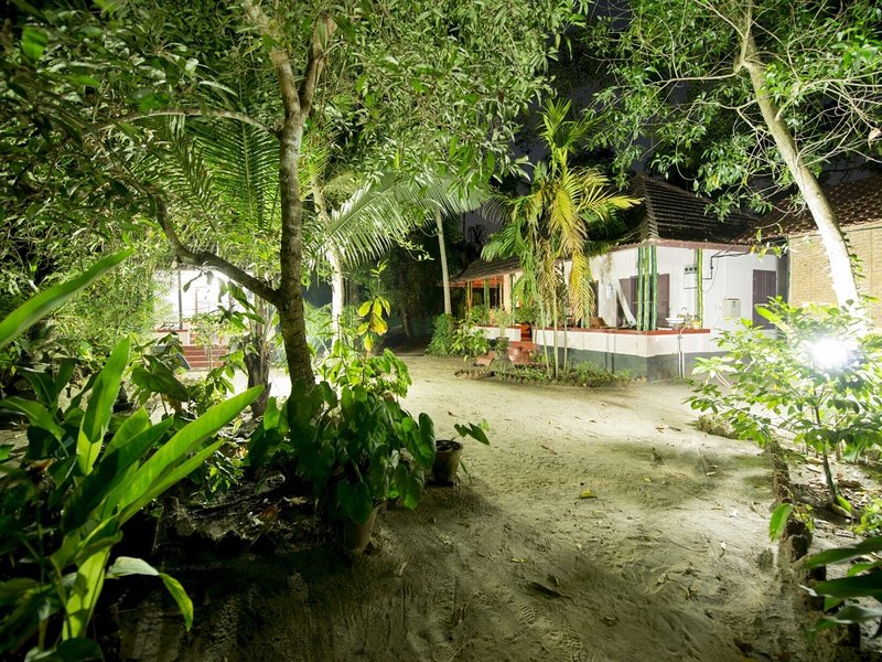 Our beautiful garden at Gowrisankara Ayurvedic retreat Kerala